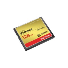 SanDisk Extreme 128GB CompactFlash Card - Lightning Fast 120MB/s for Professional Photography & High-Performance Storage